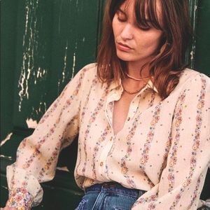 NWT Sezane Claudio Blouse
